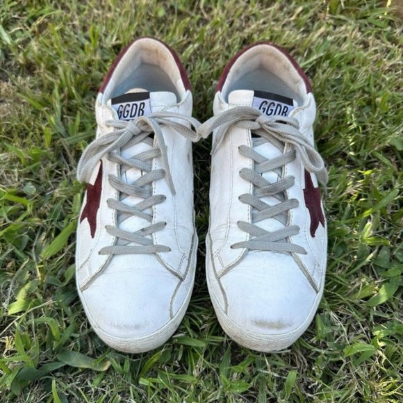 Golden Goose Other - Golden Goose GGDB SUPERSTAR Sneakers White EU39 Logo Leather Lame Men From Japan